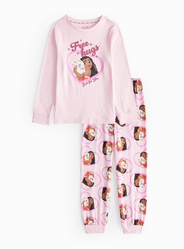 Princess Moana Pink Printed Jersey Pyjamas 2-3 years