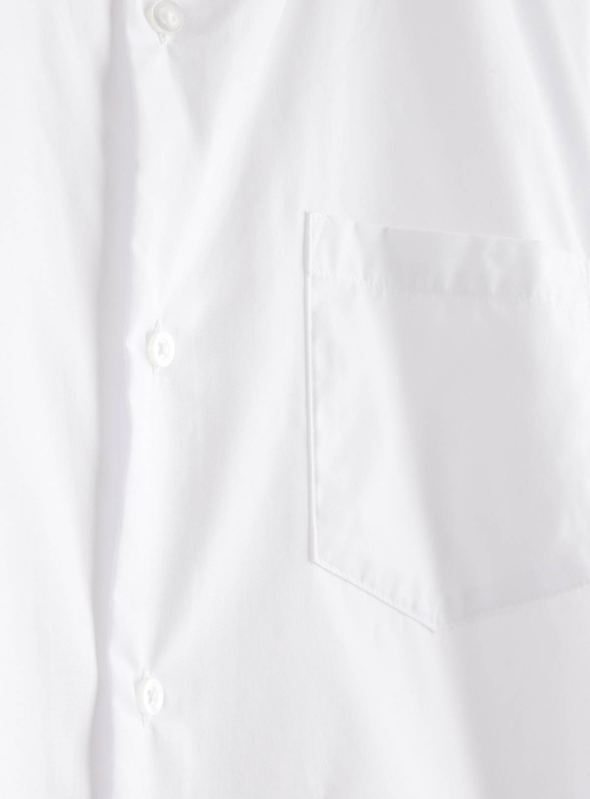 White Regular Fit Short Sleeve Shirts 5 Pack  14 - Image 4