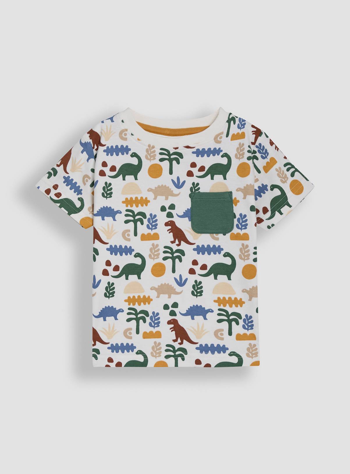 JOJO MAMAN BÉBÉ 2-Piece Dino Print T-Shirt & Short Set 3-6 months - Image 5