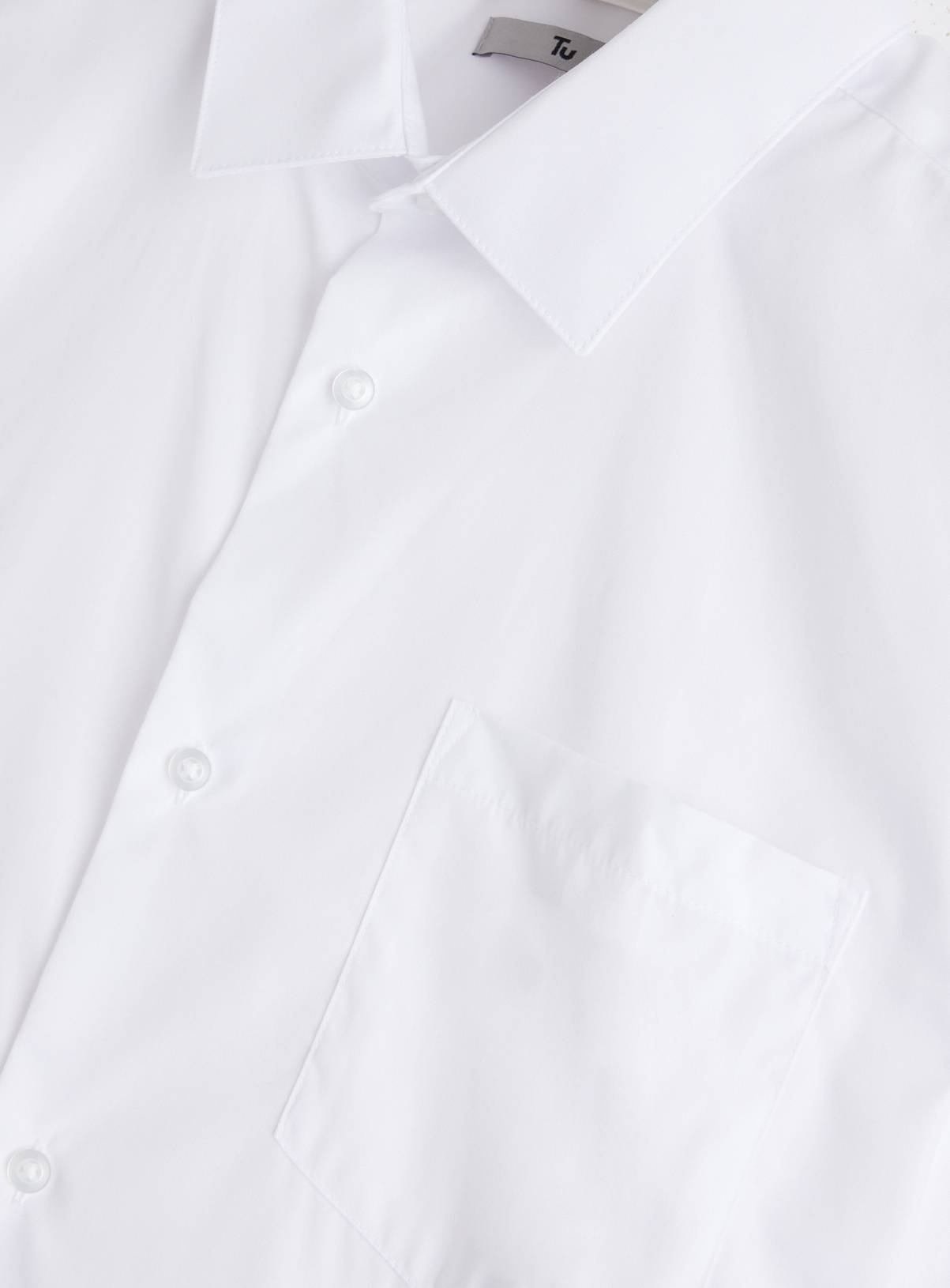 White Short Sleeve Slim Fit Shirts 2 Pack 14.5 - Image 4