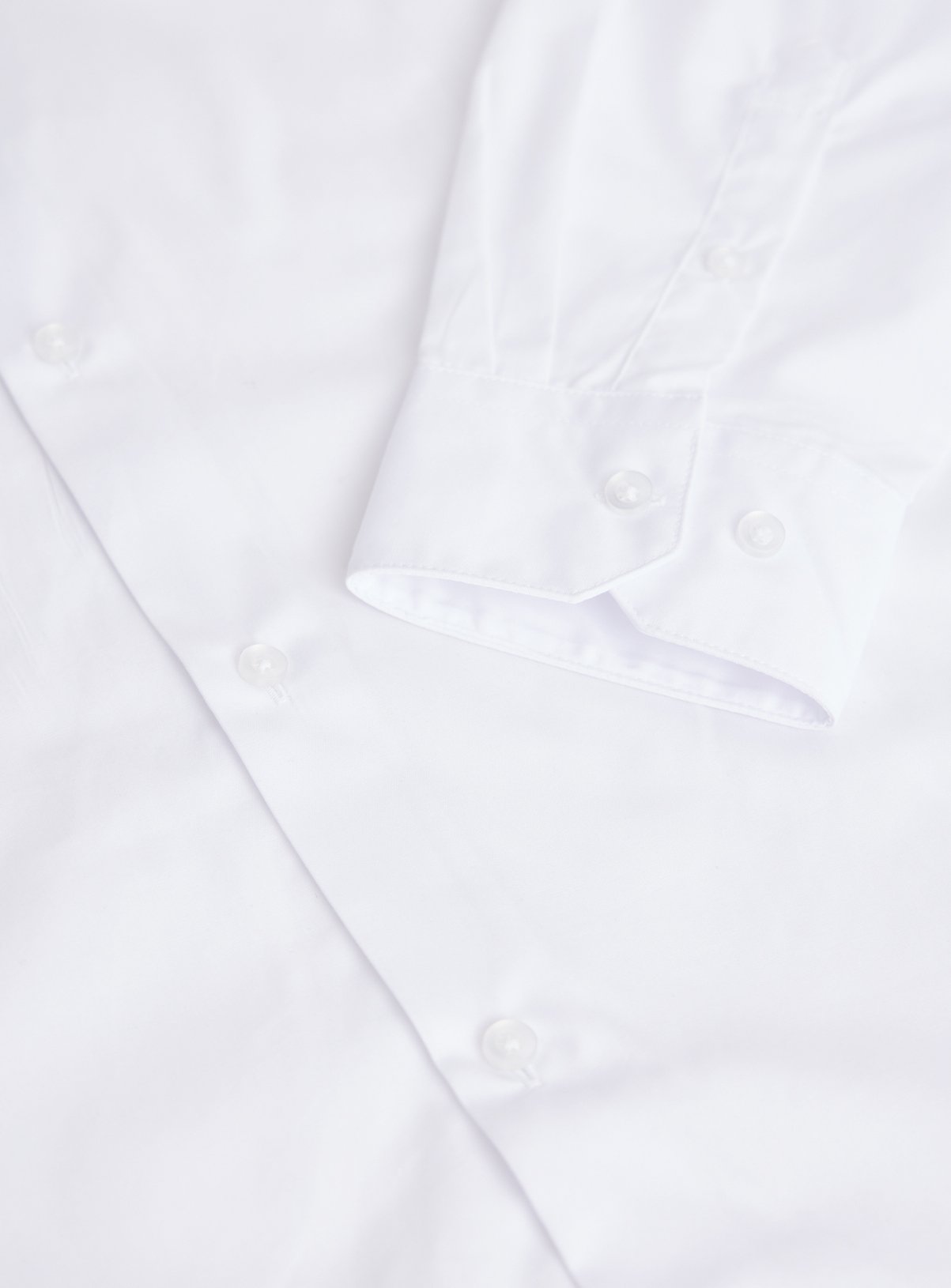 White Long Sleeve Slim Fit Shirts 2 Pack 14 - Image 4 thumbnail