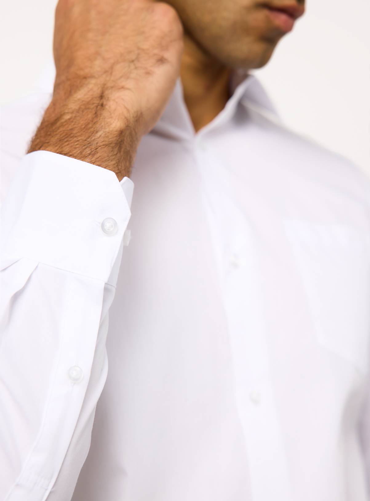 White Long Sleeve Slim Fit Shirts 2 Pack 14 - Image 5