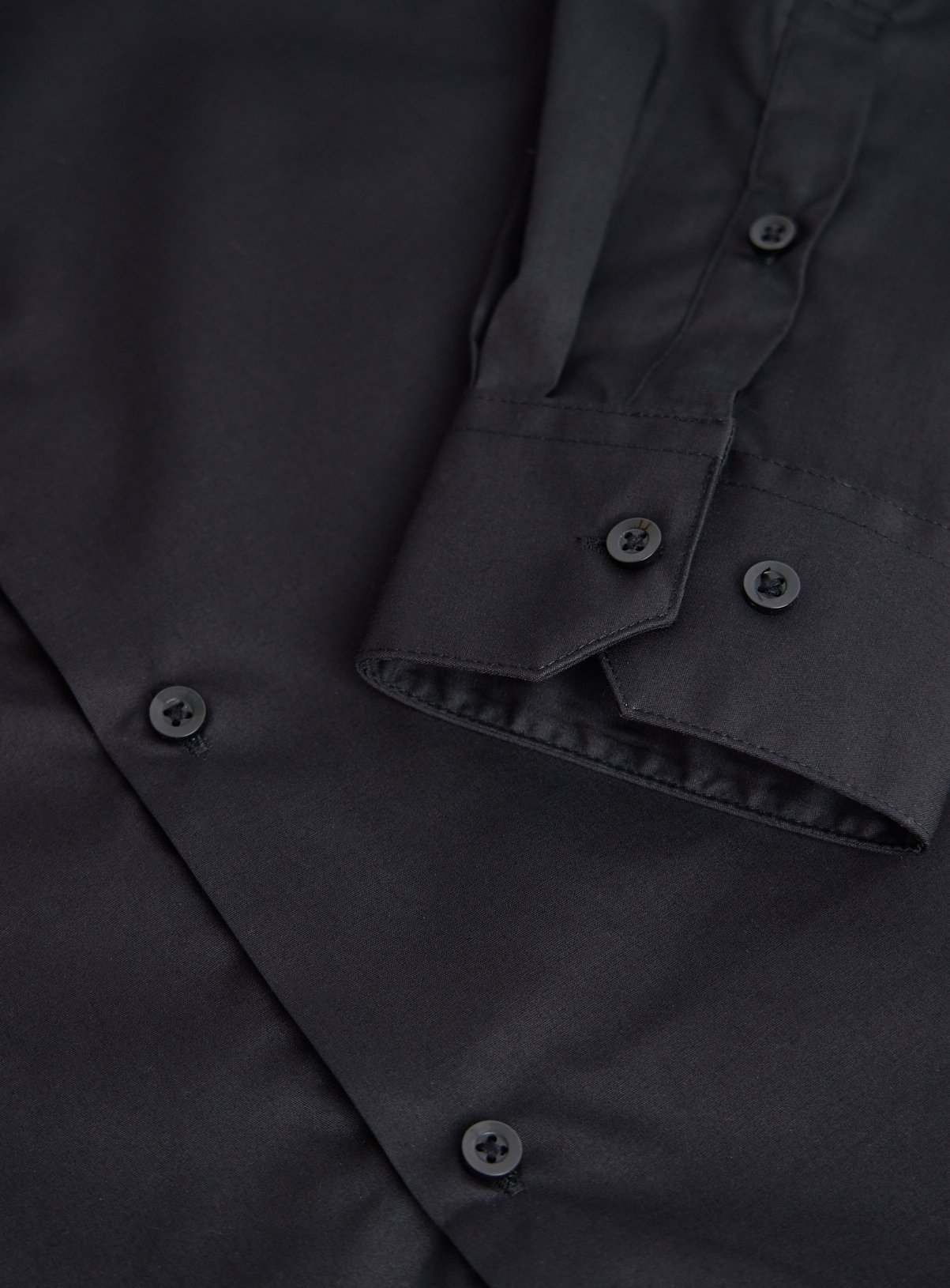 Black Long Sleeve Slim Fit Shirts 2 Pack 15.5 - Image 4 thumbnail