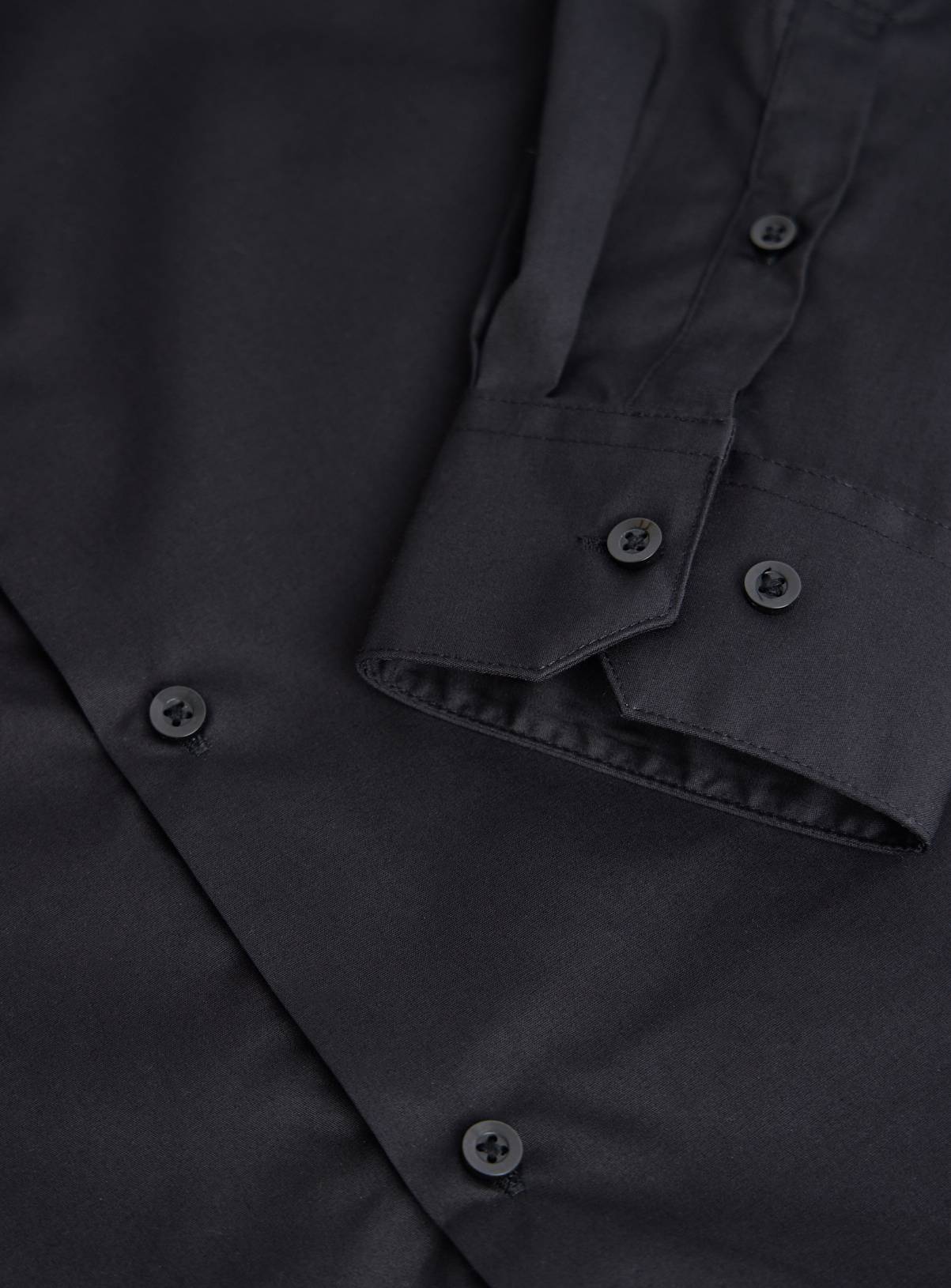 Black Long Sleeve Slim Fit Shirts 2 Pack 15.5 - Image 4