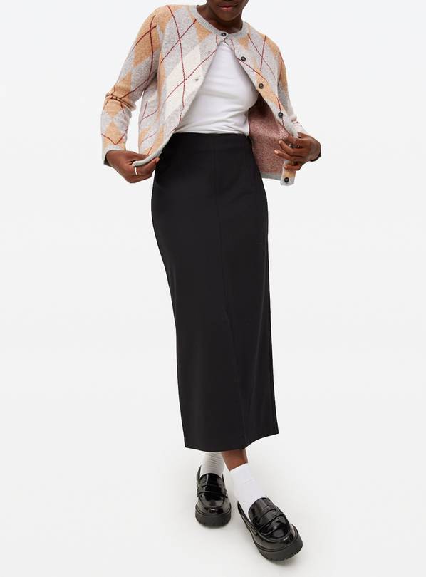 Black Tailored Midaxi Skirt 22