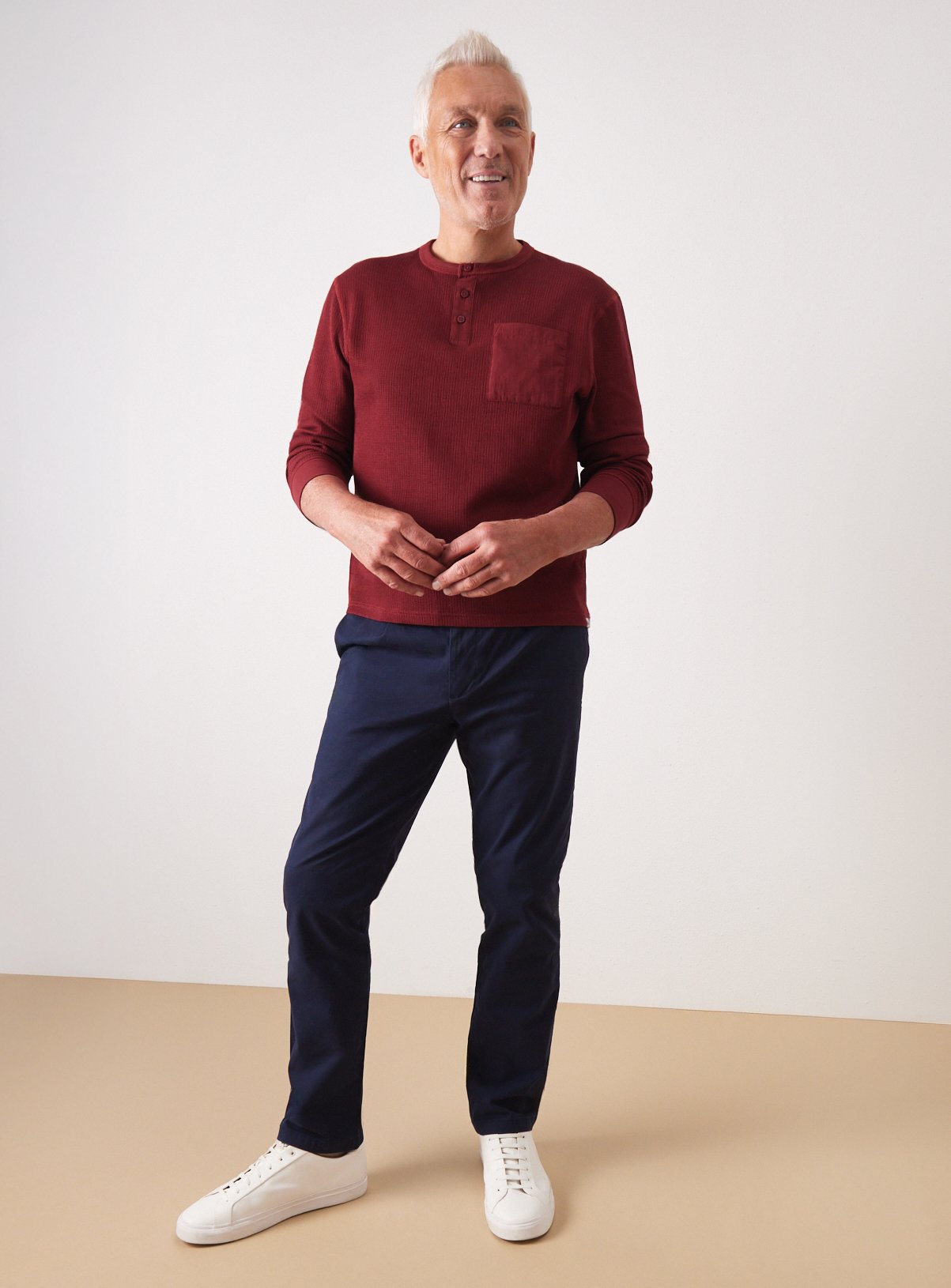 Men's Navy UNION WORKS Heritage Chino Trousers