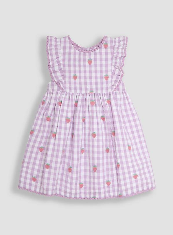 JOJO MAMAN BÉBÉ Strawberry Embroidered Summer Dress 18-24 months