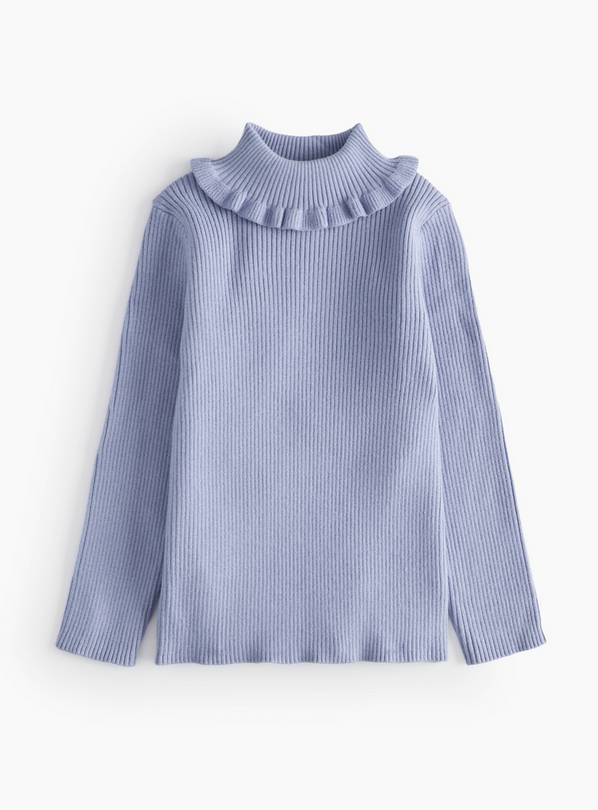 Blue Roll Neck Knitted Top 6-7 years
