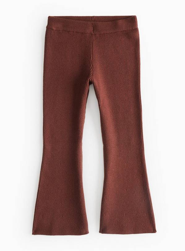 Brown Knitted Flared Leggings 2-3 years