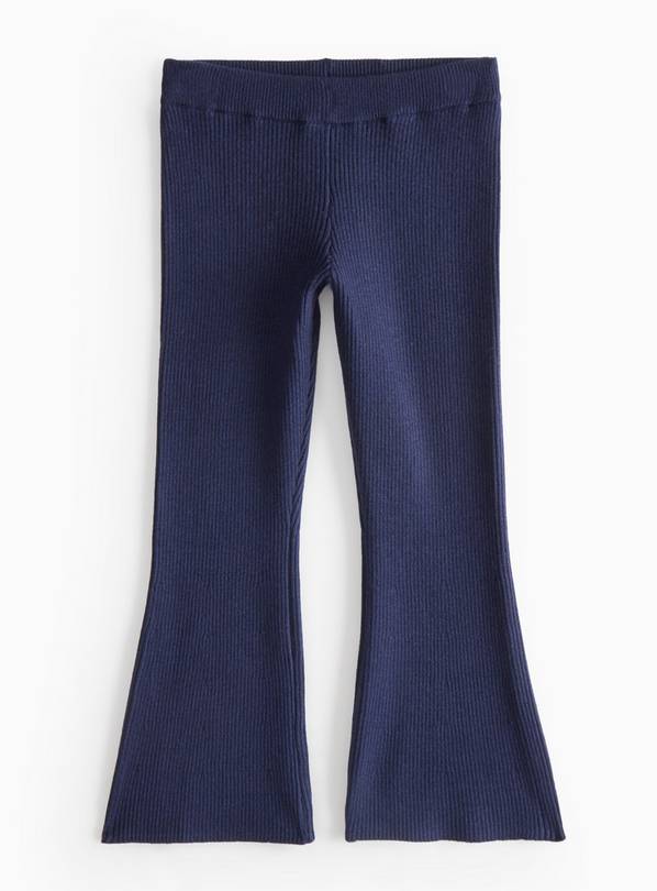 Navy Knitted Flared Leggings 1-2 years
