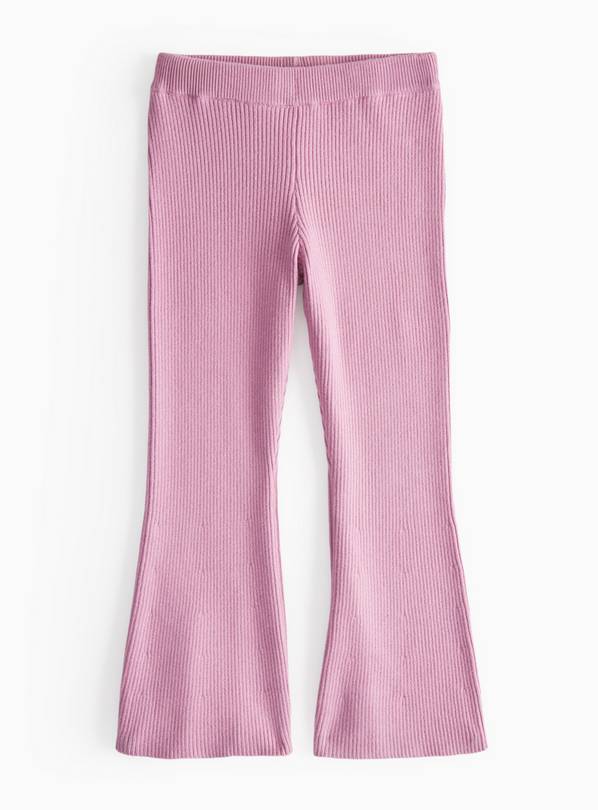 Pink Knitted Flared Leggings 4-5 years