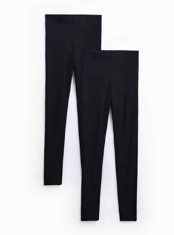 Black Maximum Warmth Thermal Leggings 2 Pack  M