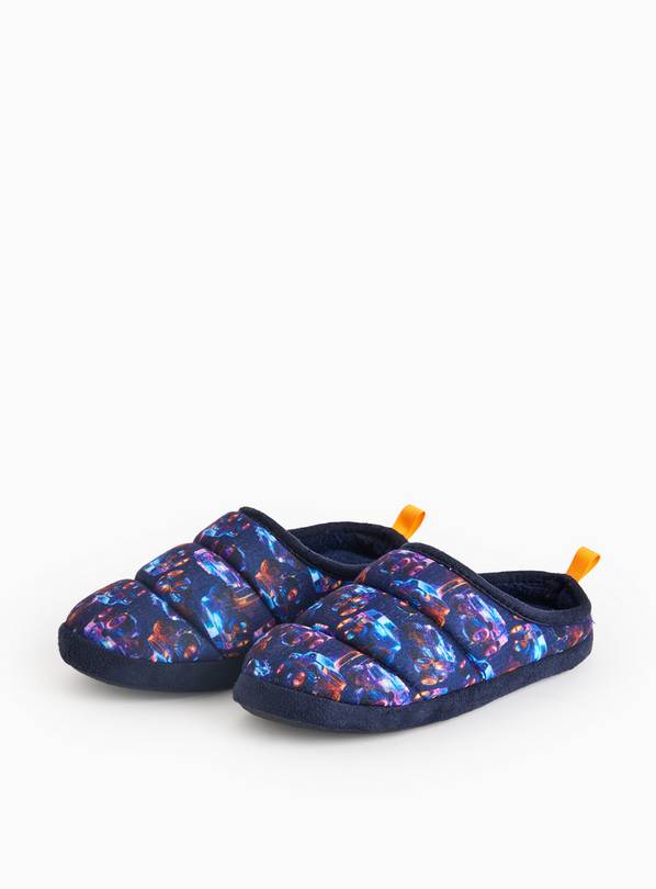 Monster Truck Print Mule Slippers 12-13 Infant