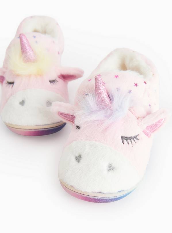 Unicorn Cupsole Mule Slippers 4-5 Infant