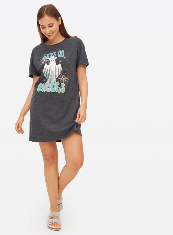 Halloween Let's Go Ghouls Printed Sleep T-Shirt L