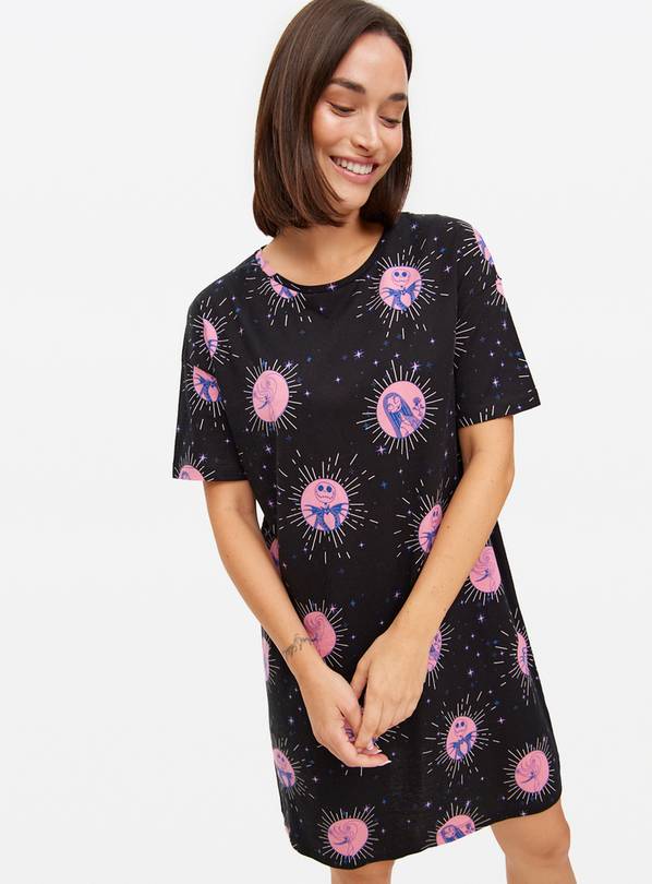 Halloween The Nightmare Before Christmas Print Sleep T-Shirt XXL