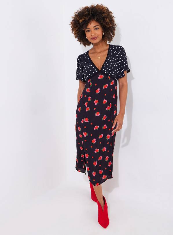 JOE BROWNS Polka Dot Lace Midi Dress 18