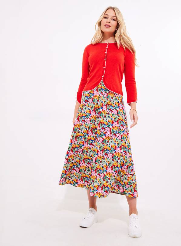 JOE BROWNS Lightweight Spring Floral Maxi Skirt 12