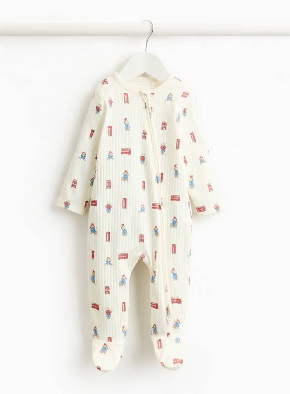 Unisex Paddington Zip Up Sleepsuit Up to 1 mth