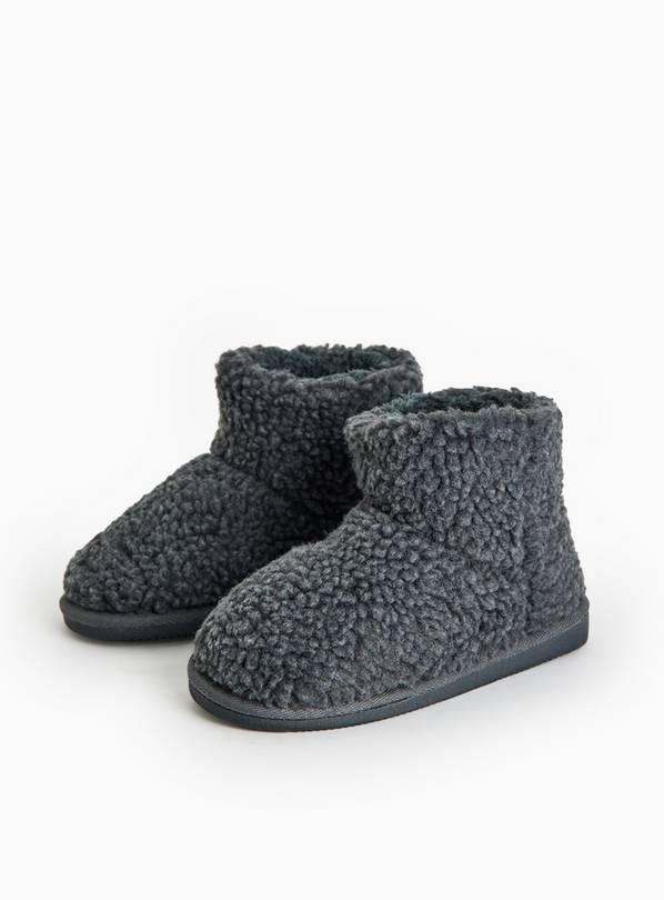 Buy Grey Borg Slipper Boots 10-11 Infant Slippers Argos
