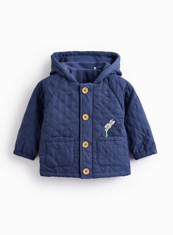 Peter Rabbit Navy Embroidered Hooded Jacket 12-18 months
