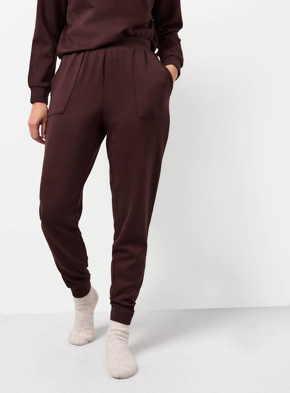 Chocolate Brown Scuba Co-ord Pyjama Bottoms M