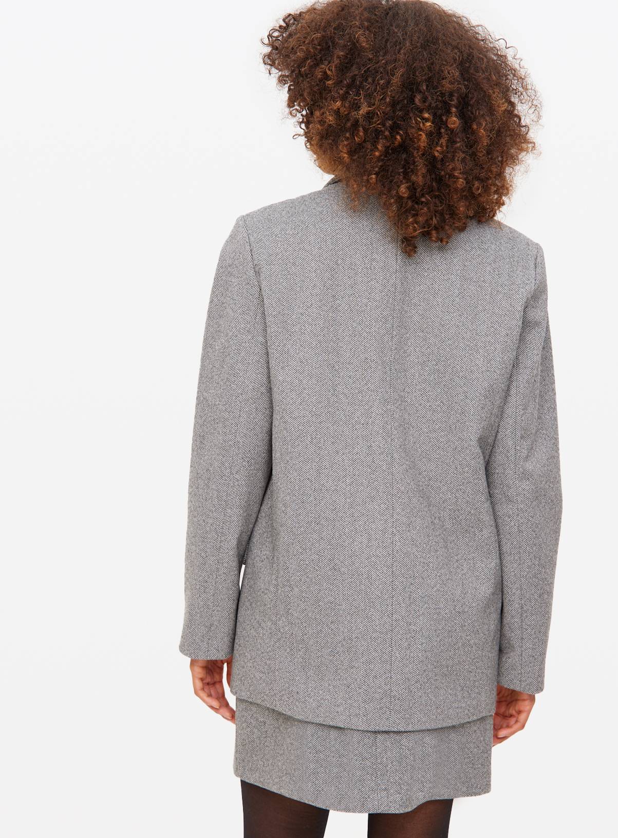 Single Breasted Herringbone Blazer 18 - Image 4