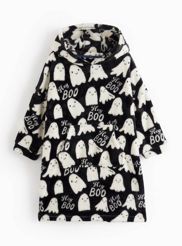 Halloween Ghost Printed Fleece Hooded Blanket 5-6 years