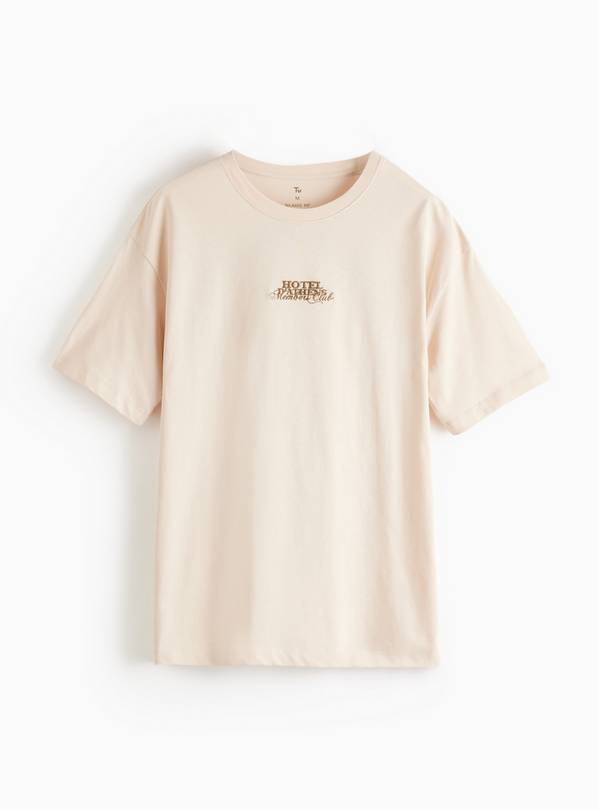 Cream Hotel D'Athens Graphic T-Shirt L