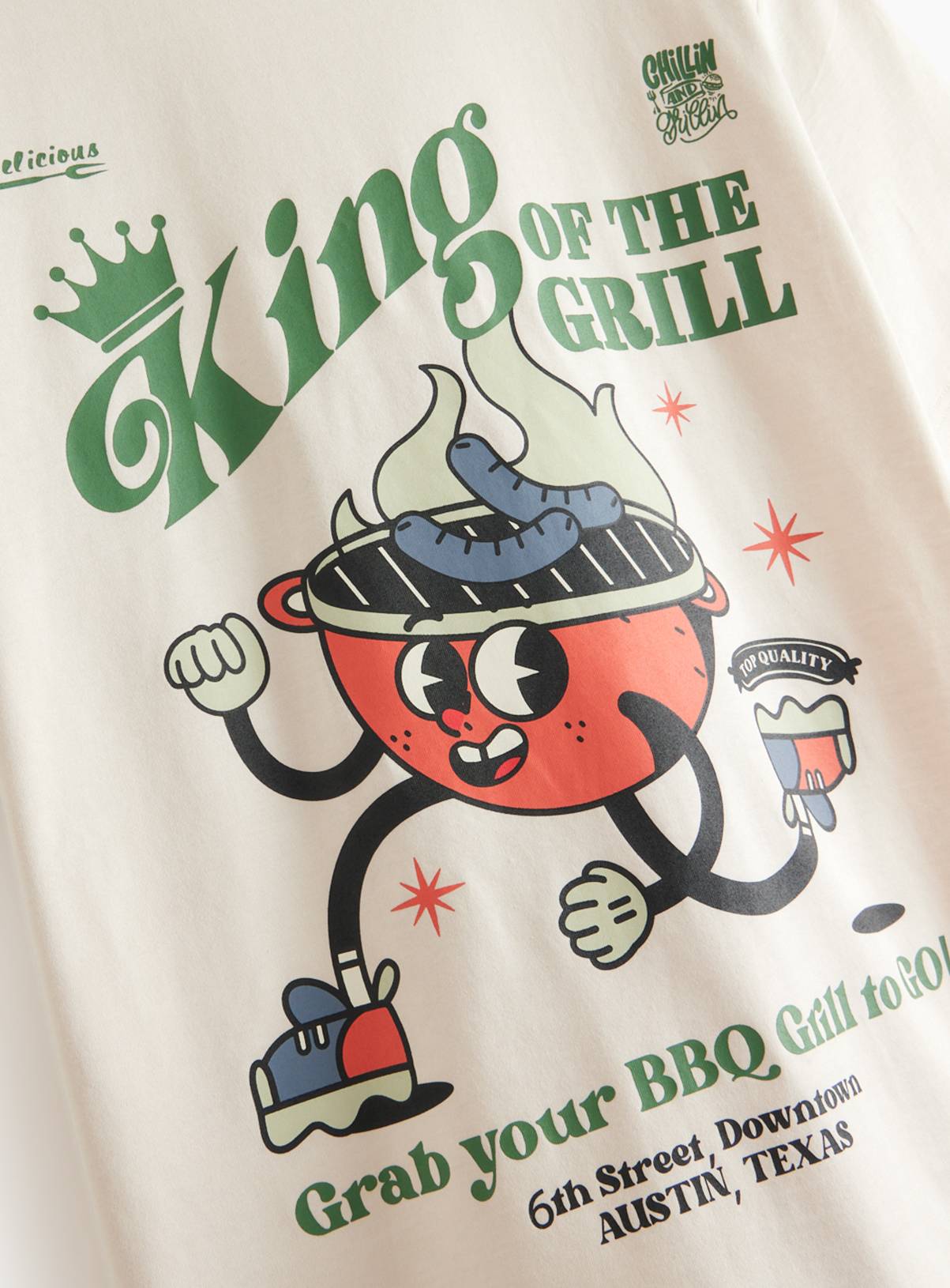 King Of The Grill Graphic T-Shirt XL - Image 4