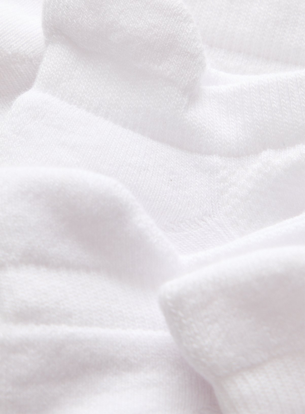 White Cushioned Sole Trainer Socks 4 Pack 9-12 - Image 2 thumbnail