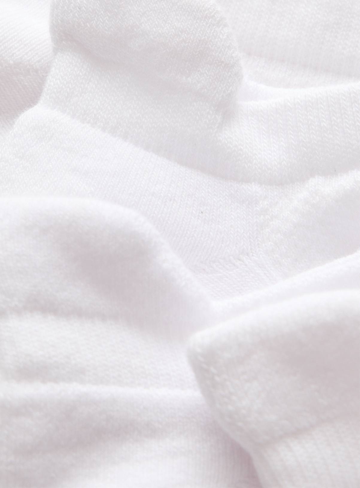 White Cushioned Sole Trainer Socks 4 Pack 9-12 - Image 2