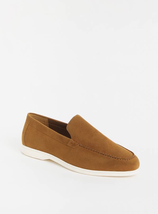 JACAMO Suede Look Loafer Wide Fit Tan 10
