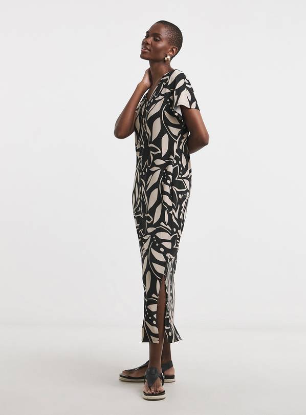 JD WILLIAMS Soft Touch Midi T-Shirt Dress With Side Slits 28