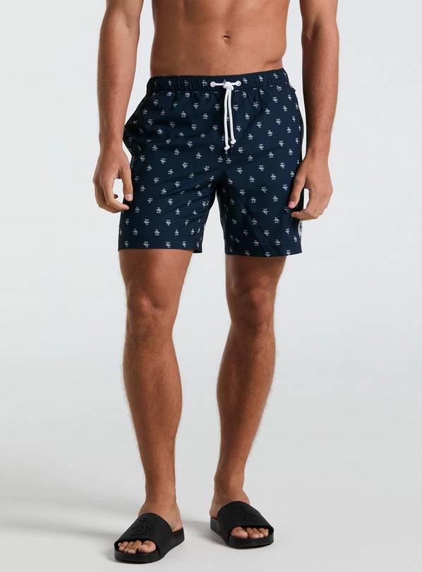 ORIGINAL PENGUIN All Over Pete Print Swim Shorts Navy XL