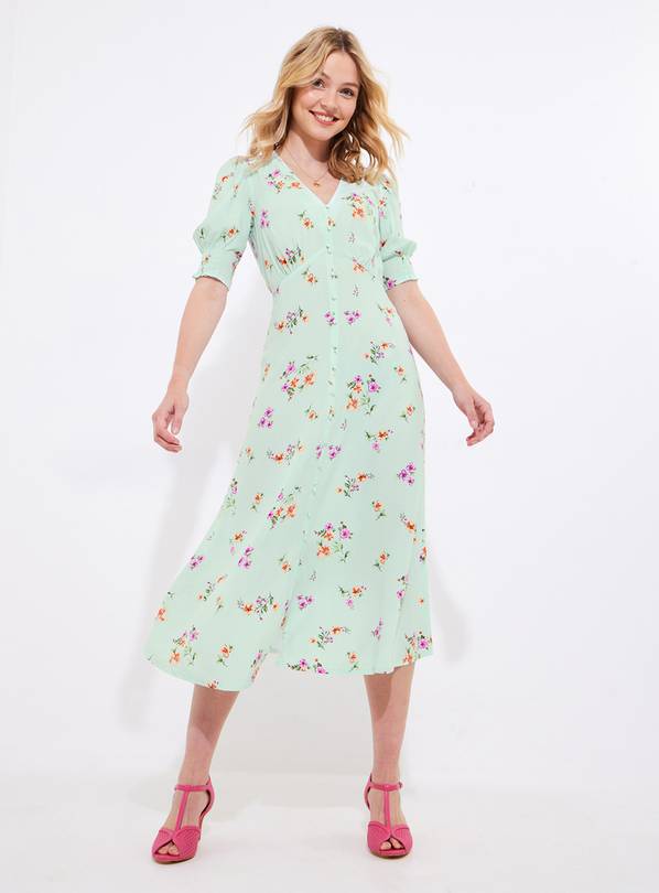 JOE BROWNS Ditsy Floral Button Midi Dress 10