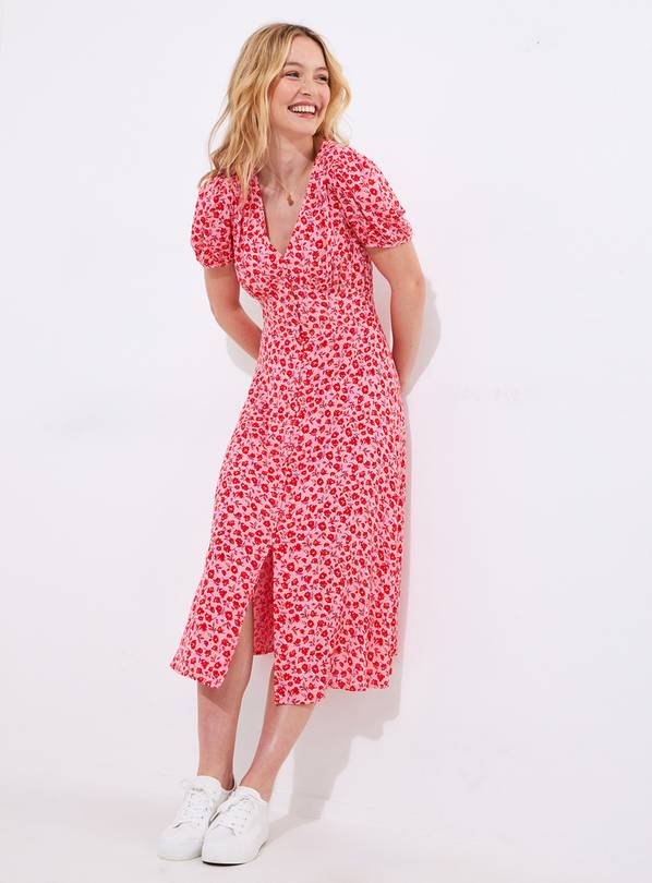 JOE BROWNS Rose Print Midi Dress 10