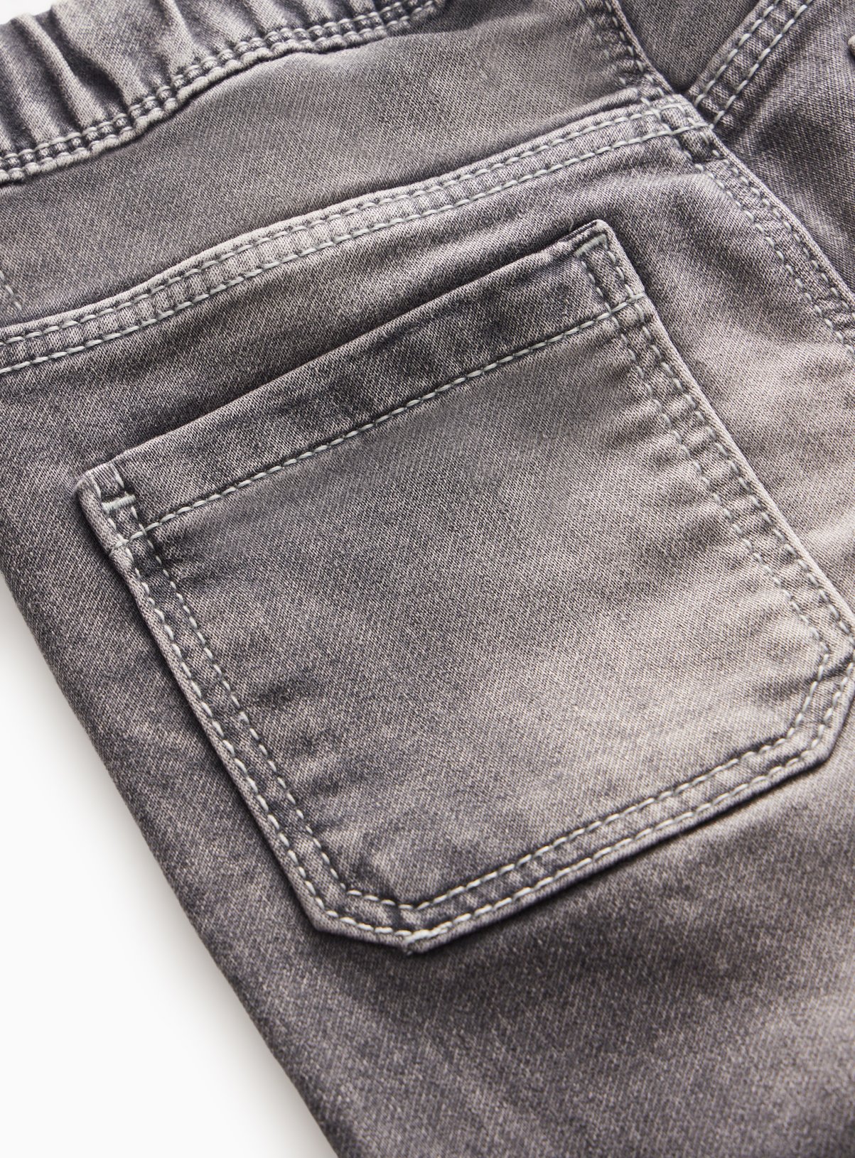 Grey Washed Denim Loopback Jeans 2-3 years - Image 4 thumbnail