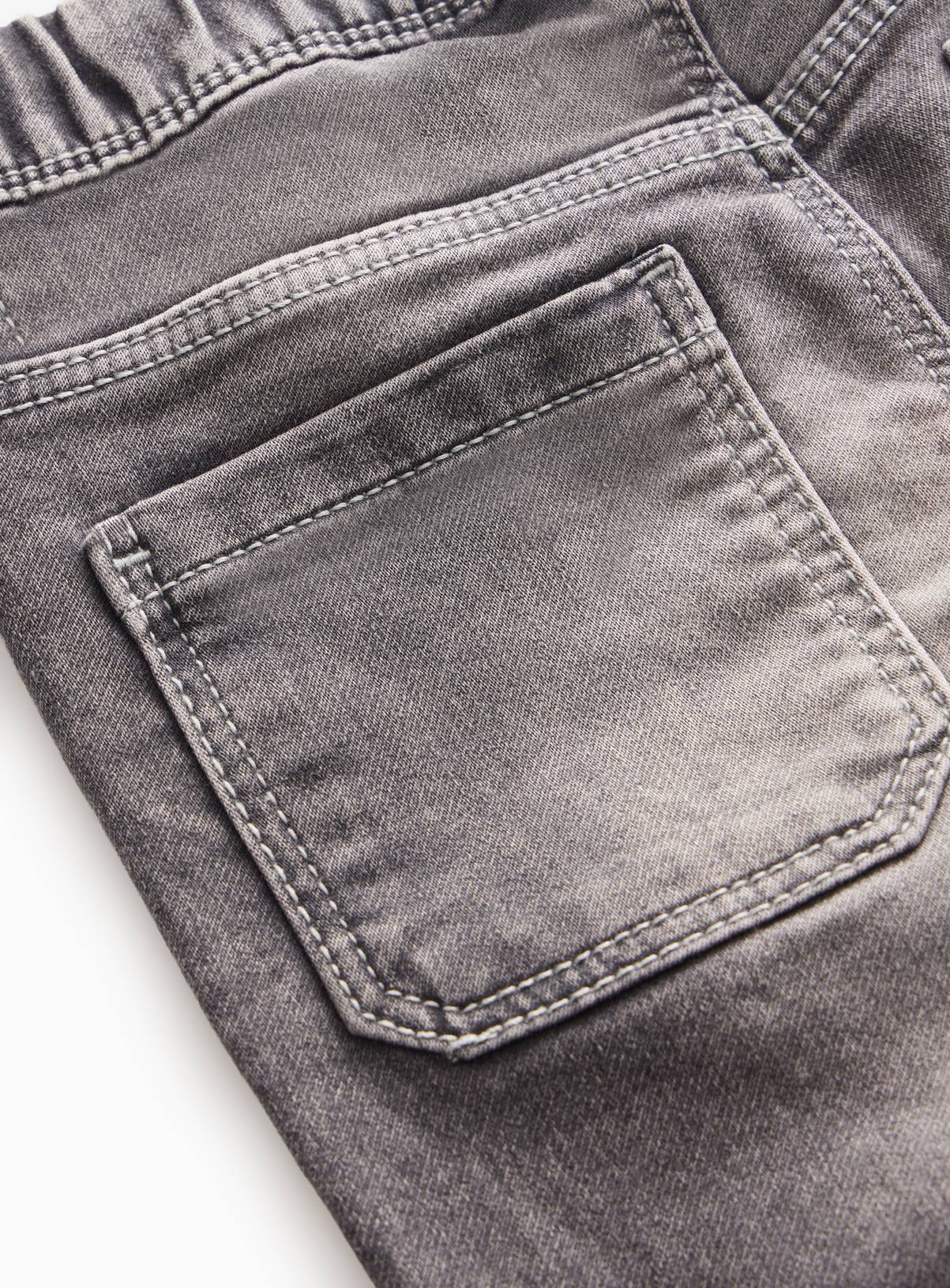 Grey Washed Denim Loopback Jeans 2-3 years - Image 4