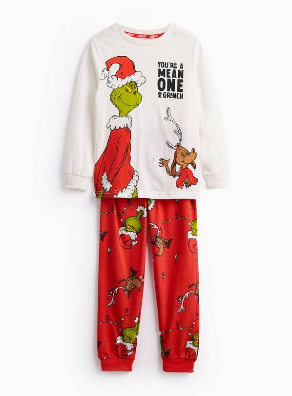 Grinch And Max Printed Jersey Pyjamas 11-12 years