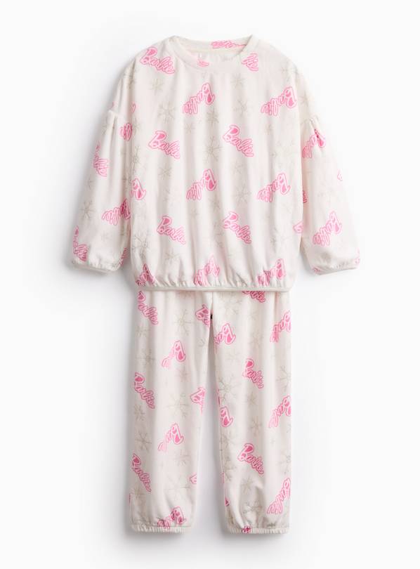 Barbie Christmas Printed Slinky Fleece Pyjamas 6-7 years