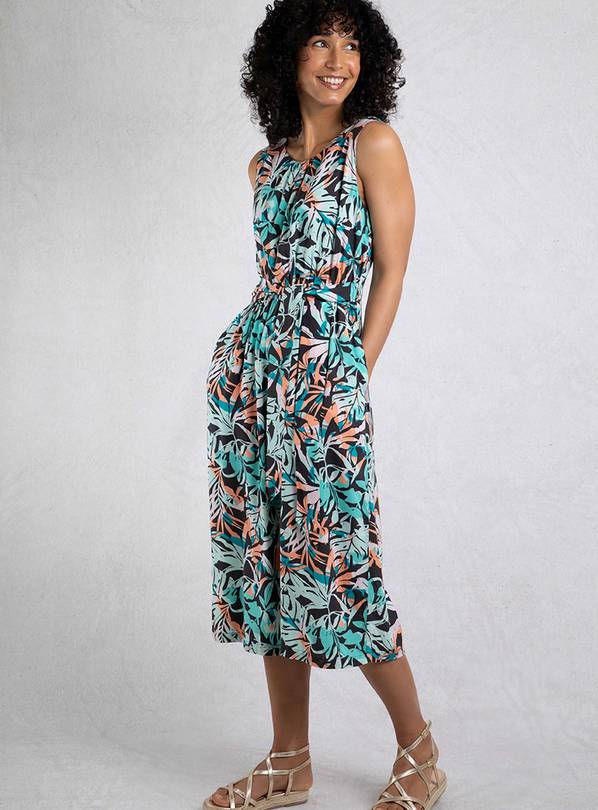 WEIRD FISH Nalani Viscose Printed Jumpsuit 10