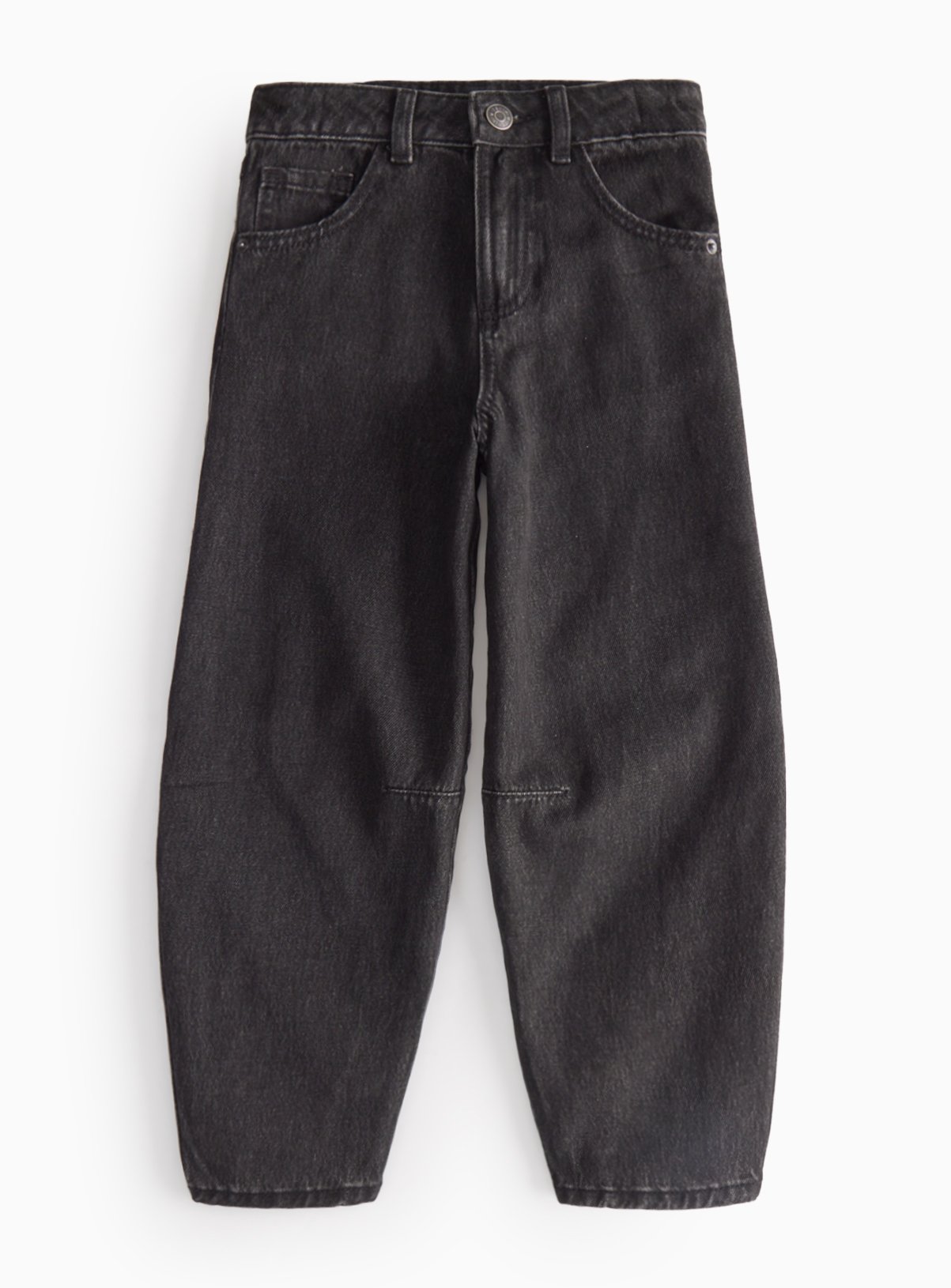 Black Black Denim Barrel Leg Jeans (7 Years) - Tu by Sainsbury's
