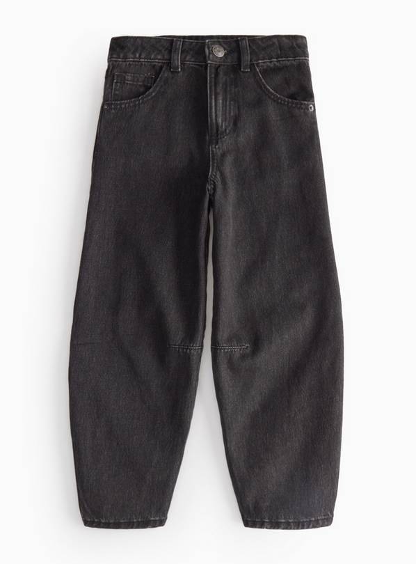 Black Denim Barrel Leg Jeans 11 years