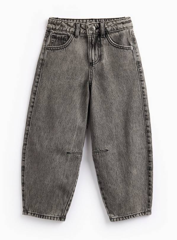 Grey Denim Barrel Leg Jeans 14 years