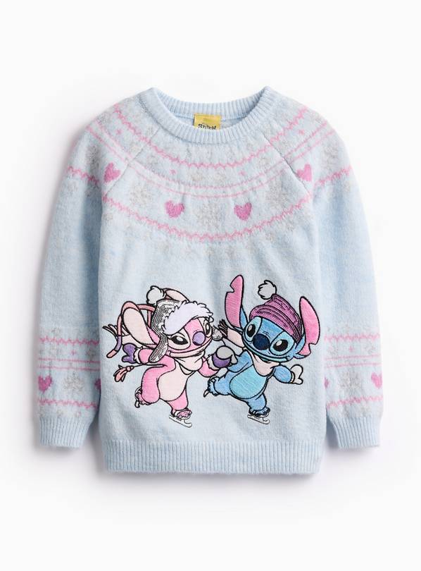 Disney Stitch Character Blue Christmas Jumper 13 years