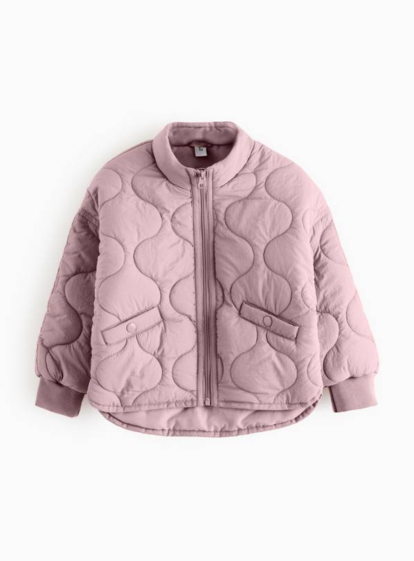Pink Zip Through Quilted Jacket 5-6 years