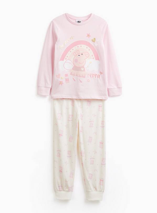 Peppa Pig Pink Dreamer Slogan Jersey Pyjamas 3-4 years