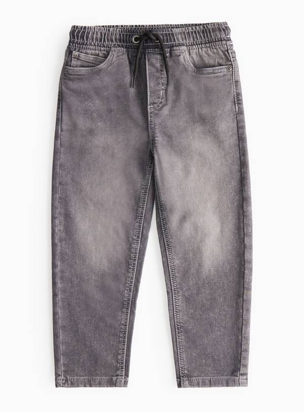Charcoal Stretch Denim Loopback Jeans 9 years