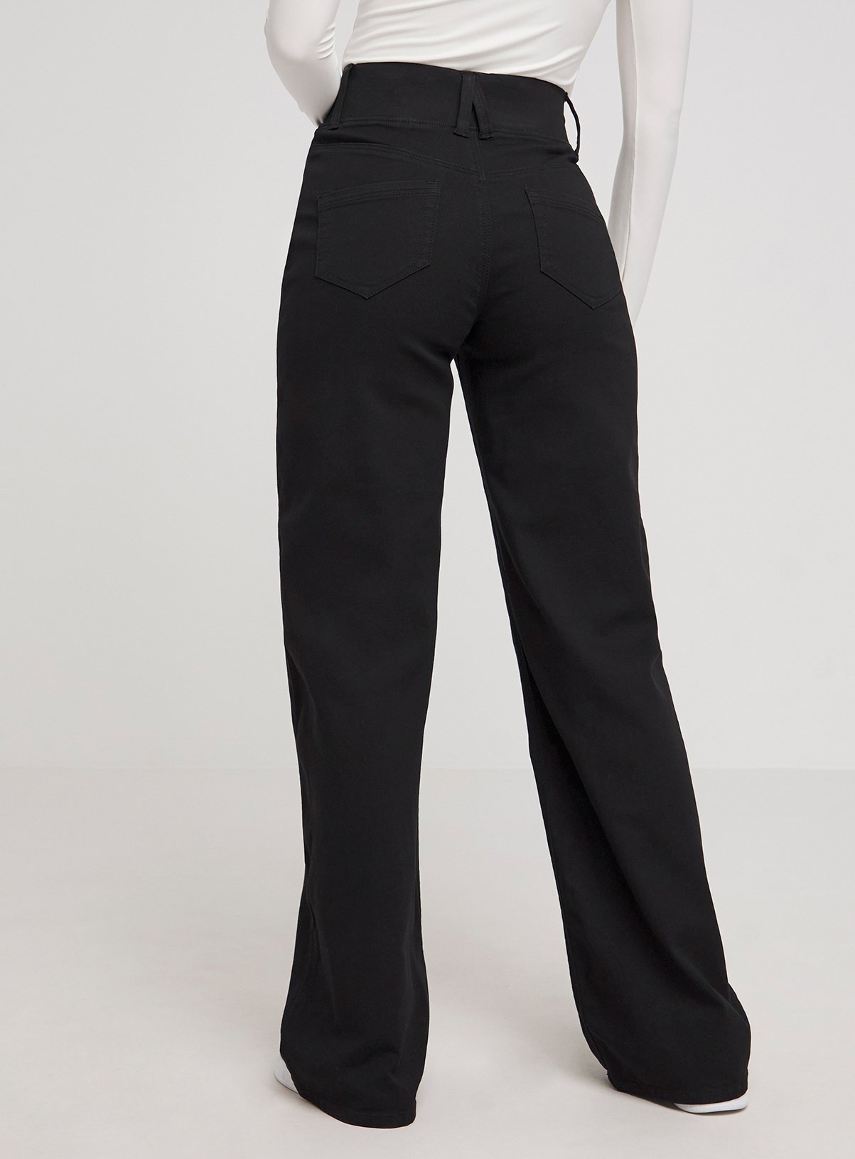 SIMPLY BE Wide Leg Pull On Jegging Black 16 - Image 2 thumbnail